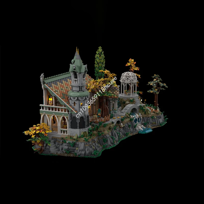 3640 шт. MOC The Lords of Rings Rivendell BASE UPGRADE Средневековая модель Строительные блоки Укладка