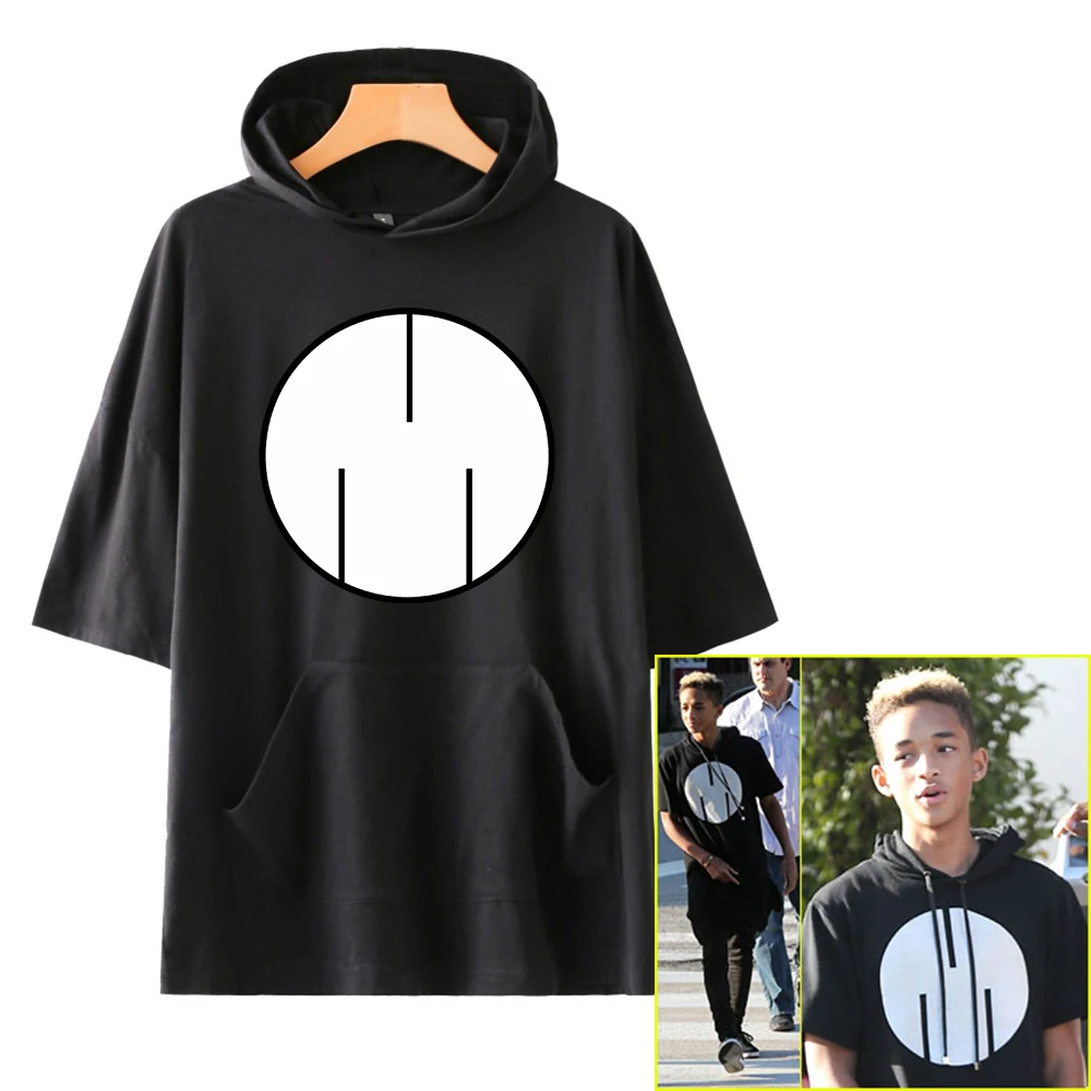 Футболка с капюшоном и коротким рукавом для мужчин женщин уличная одежда в стиле