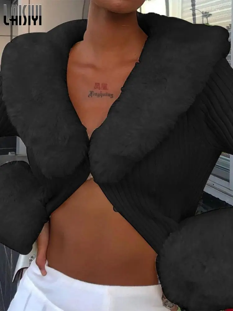 Однотонные вязаные кардиганы Повседневный свитер в рубчик джемперы на пуговицах