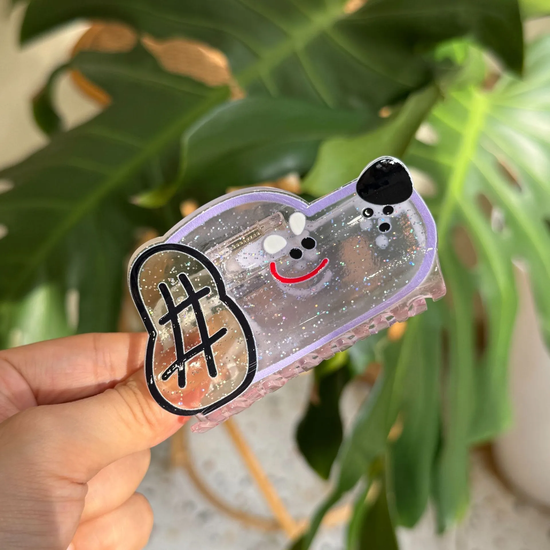 Новые милые и заколки для волос собак акриловый материал мультяшный прозрачный