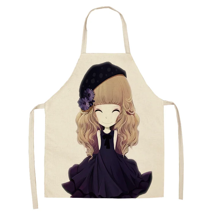 

Home Decor Barman Apron Kids Baking Accessories Chef Apron Kawaii Apron Cartoon Anime Cute Girl Apron Female Apron