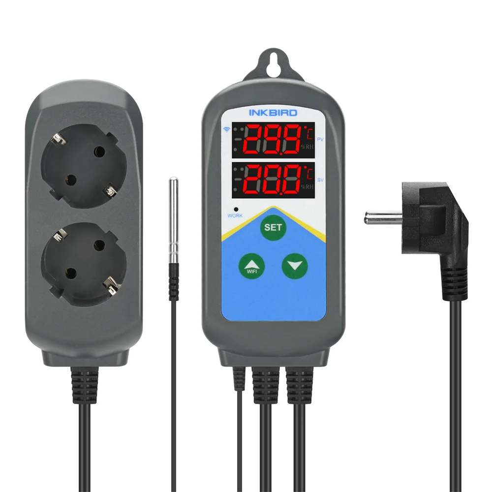 Inkbird Itc306t-wifi Controlador de Temperatura de Aquecimento Plug-n-play 24 Horas de Ciclo Digital Temporizador Termostato Aquecimento só