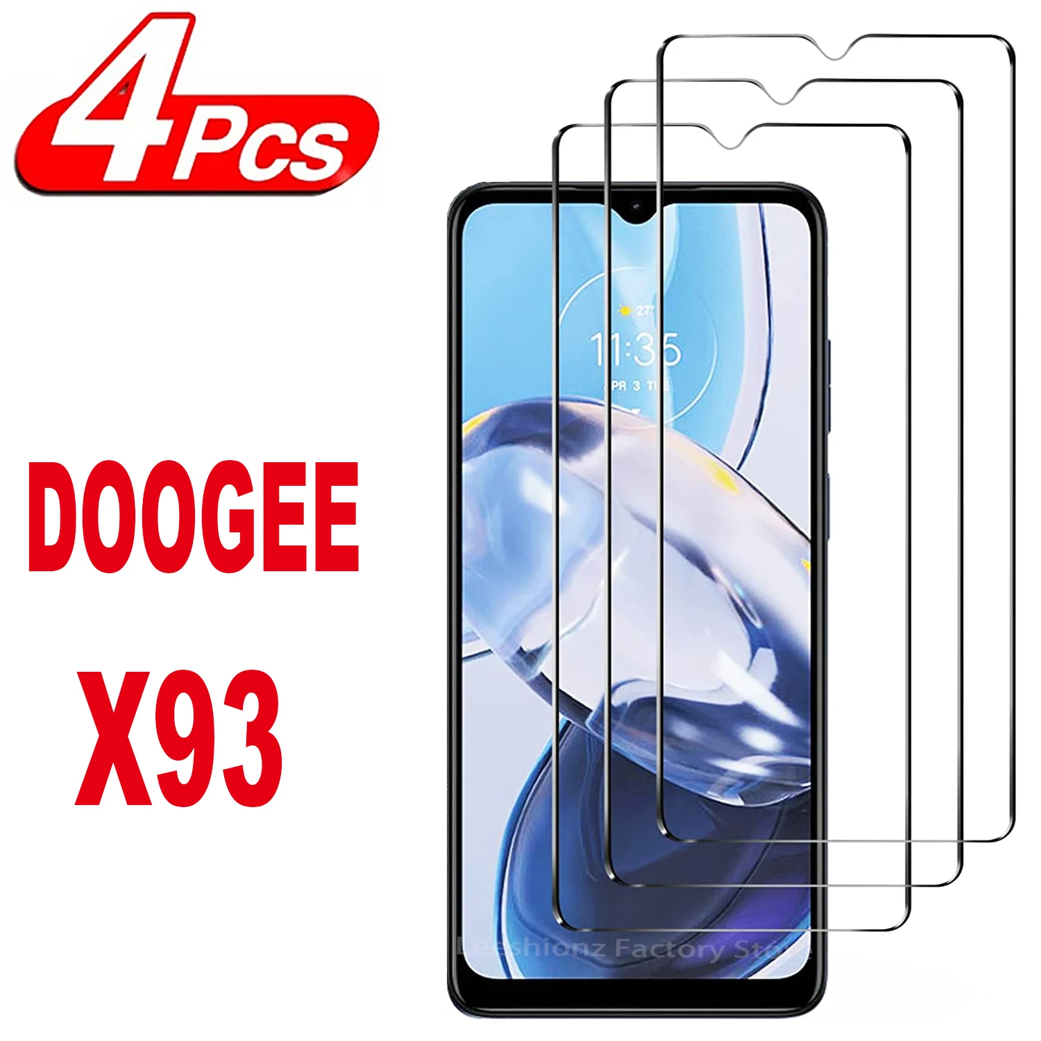 2/4Pcs Screen Protector Glass For DOOGEE X93 Tempered Glass Film
