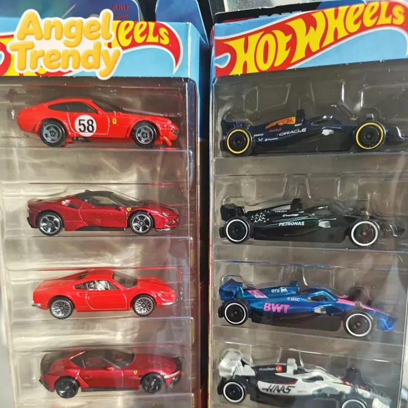 Фото Hot Wheels F1 Гоночный автомобиль Формулы-1, литая модель, набор из 5 штук, имитационная модель Red Bull, Mercedes, Jln11, коллекционный Ferrari, набор из 5 штук, Jln12 №2