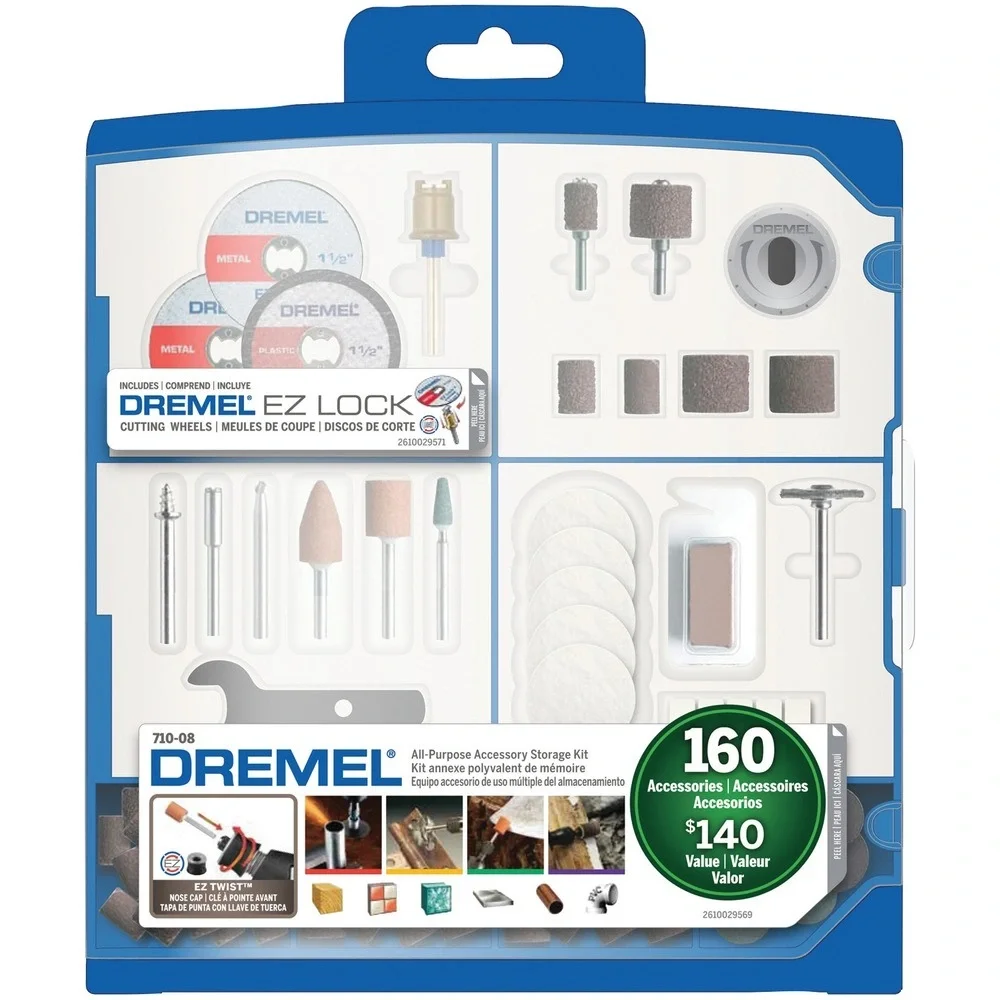 

Dremel 710-08 710-08 160-Piece All-Purpose Accessory Kit
