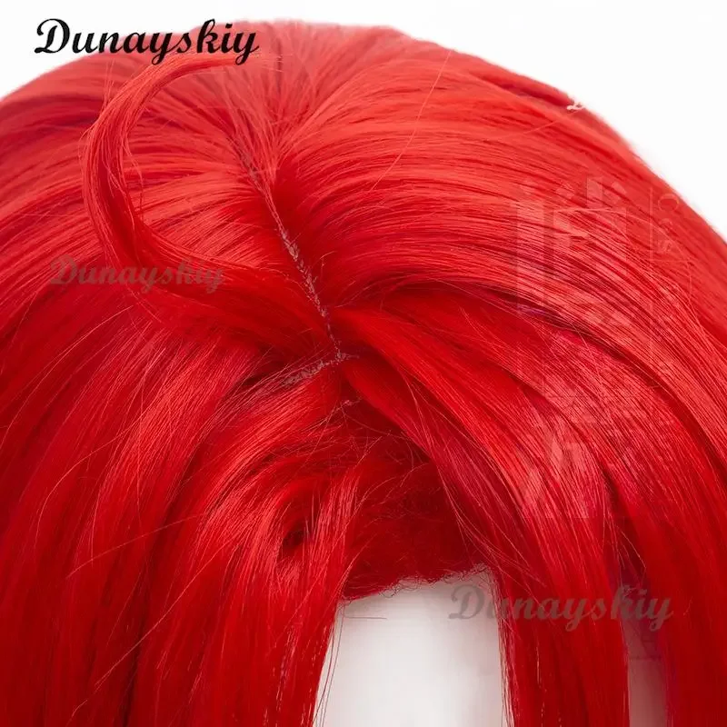 Парик для косплея игры argenti парик Honkai Star Rail мужской красный 70 см длинный из аниме