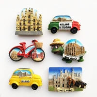 italian milan car 3d handmade refrigerator magnetic sticker home decor gift crafts