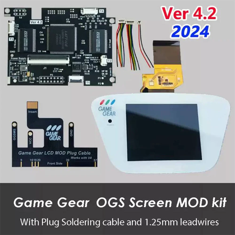 Новинка для SEGA Game Gear GG Console V4.2 ЖК-экран с подсветкой полный дисплей VGA Out Mod