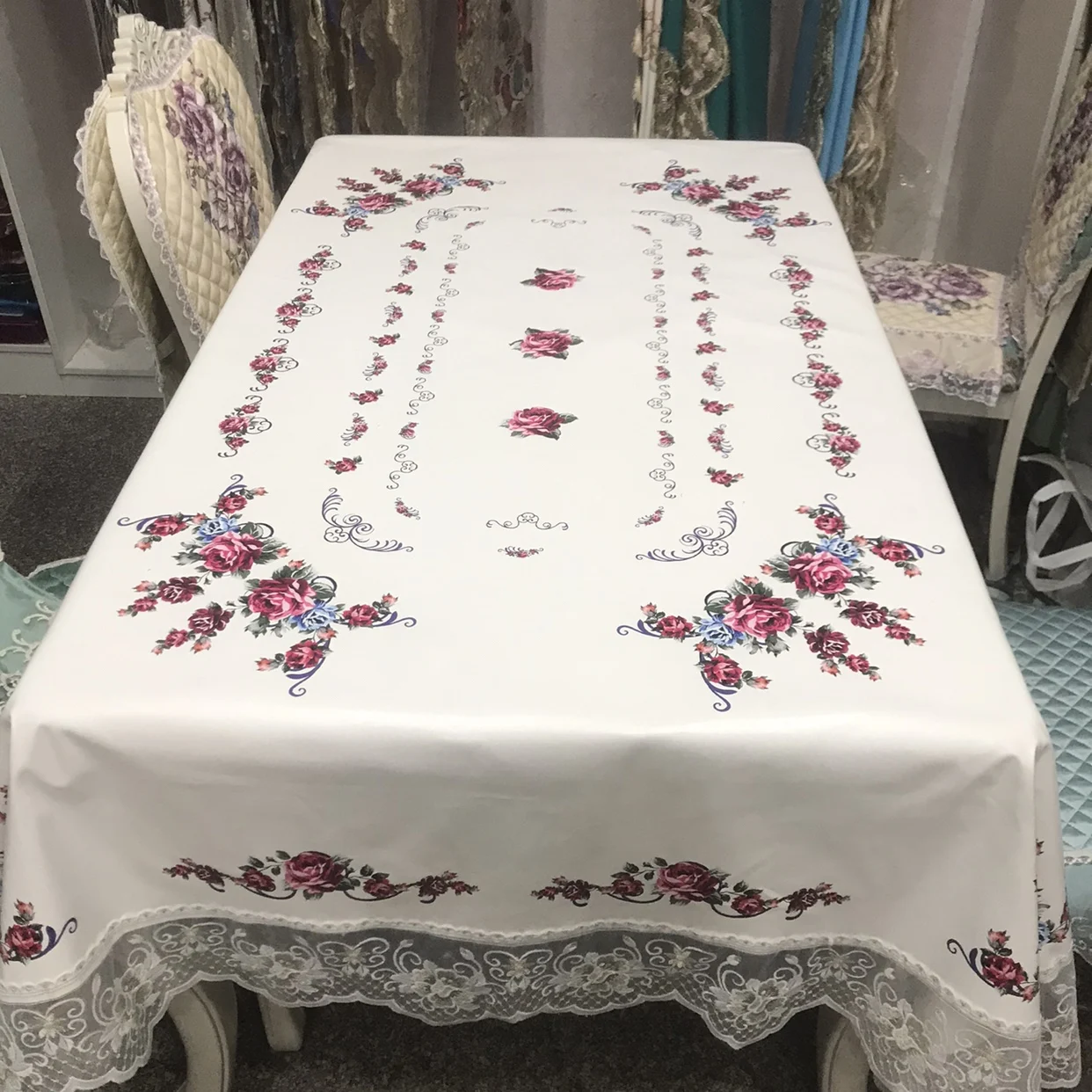 

PU tablecloth, waterproof, oil resistant, scald resistant, and washable tablecloth, dining table cloth, rice tablecloth