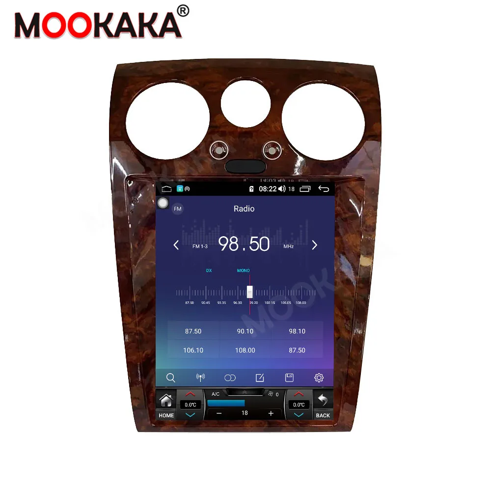 

For Bentley Flying Spur 2004 - 2015 Tesla Style Speeding Supersport Car Multimedia Stereo Player GPS Navigation Head Unit