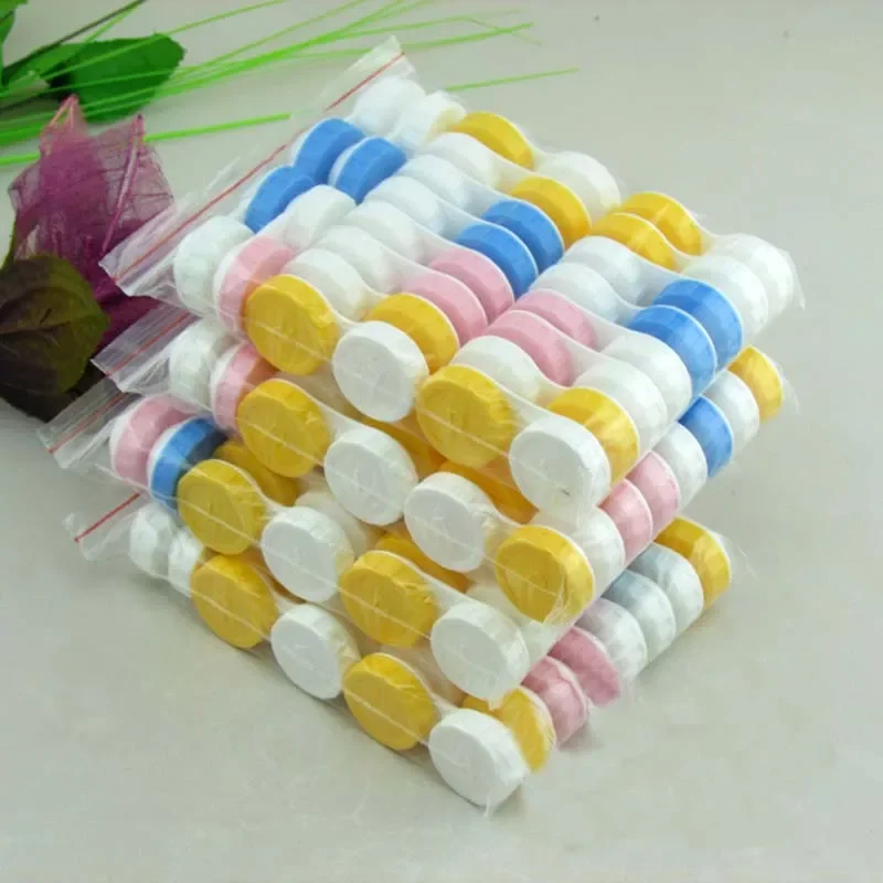 

Простой чехол для контактных линз, футляр для очков, аксессуары, милый Контейнер для путешествий, футляр для линз