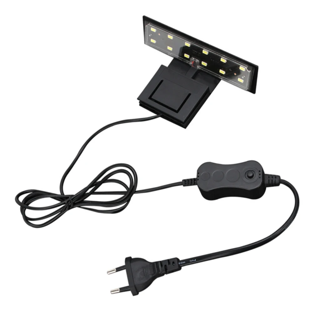 

Aquarium LED Light Super Slim Clip Light Portable Aquatic Plant Growth Lighting Lamp 5W High Brightness Energy-Saving EU Plug