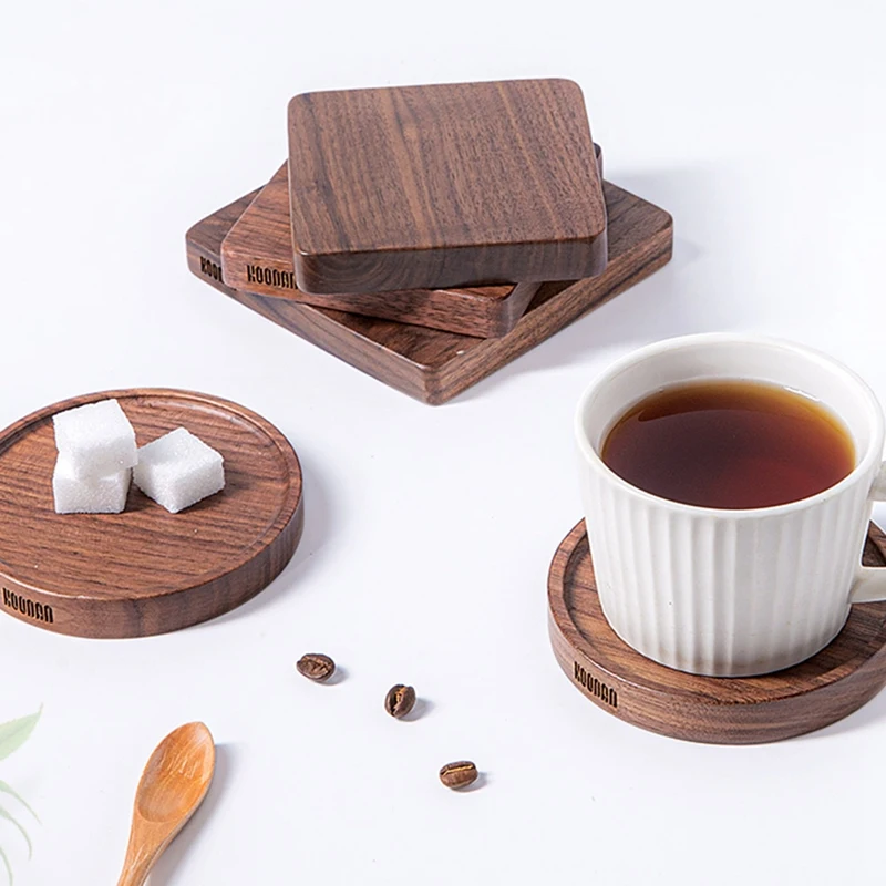 

Koonan Tea подставка для кофейной чашки подставки Декор деревянные подставки Прочный термостойкий Коврик для напитков кофе бытовое приспособл...