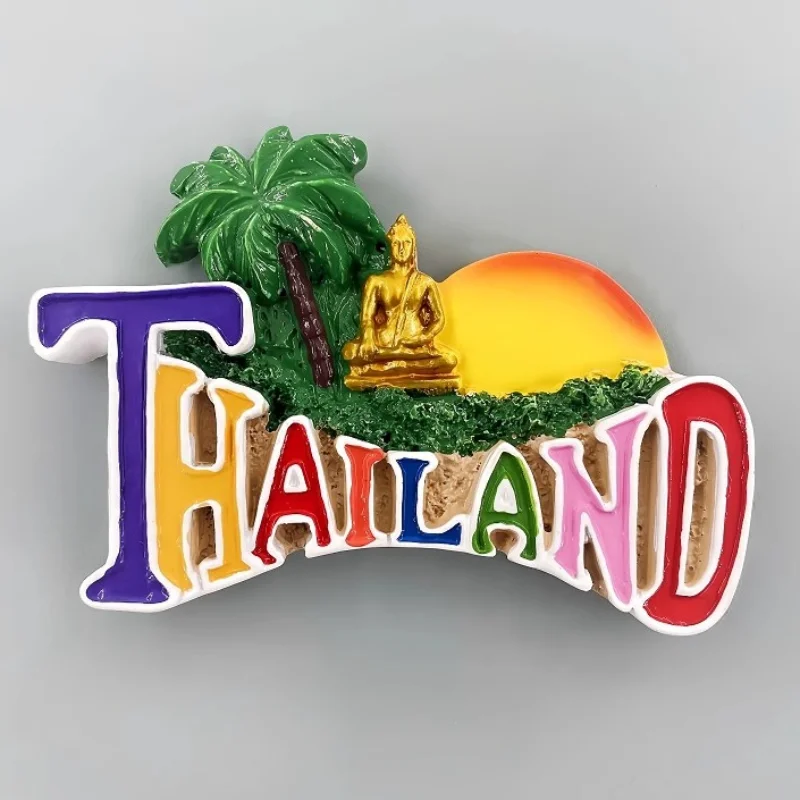 Фото Таиландские сувениры Phuket, наклейки на холодильник, дорожные сувениры, Similan Bangkok Chiang Mai Krabi, магниты на холодильник, свадебные подарки №2