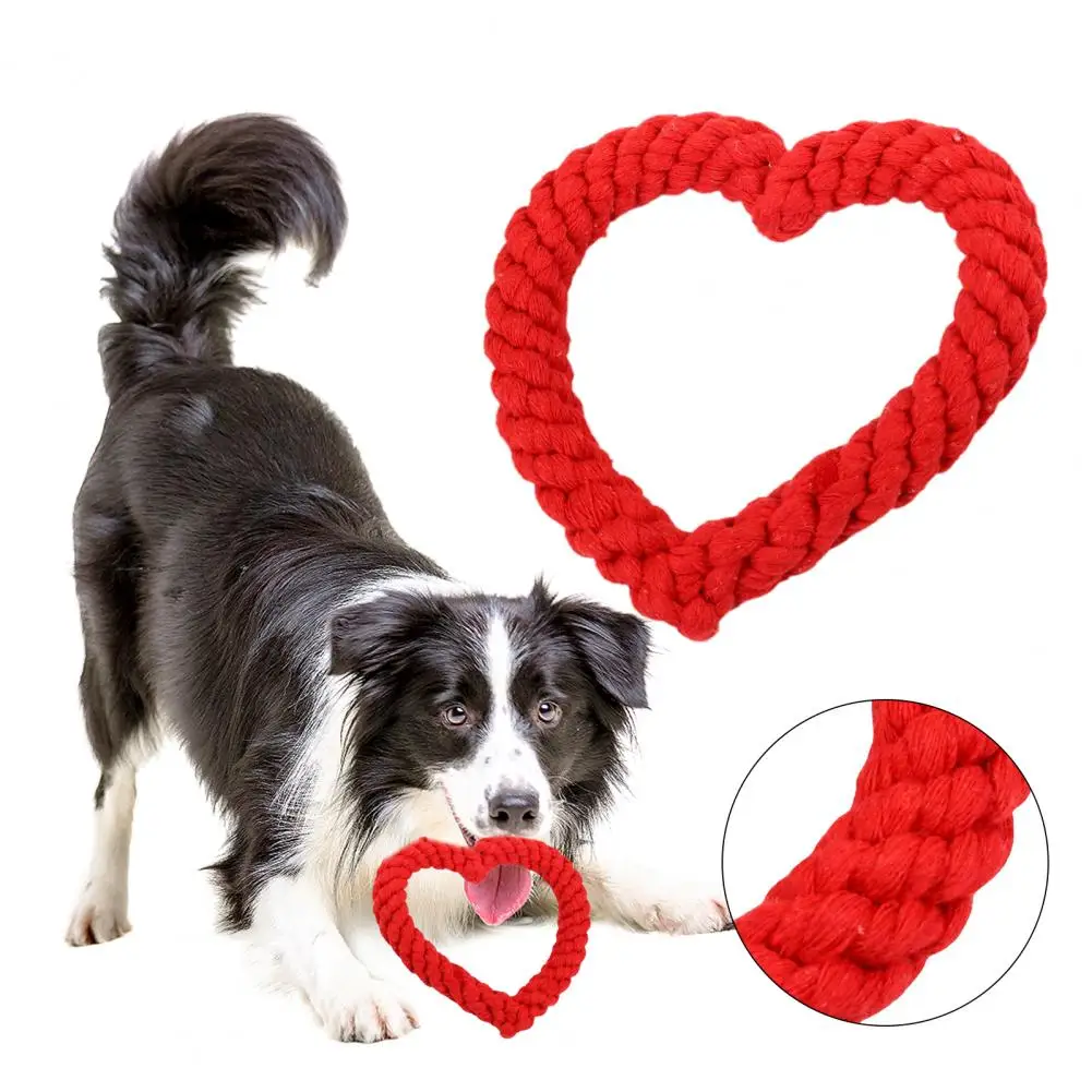 

Interactive Dog Toy Creative Heart Shaped Dog Chew Toys Bite-resistant Fun for Pet Training Teething for Puppy for Active
