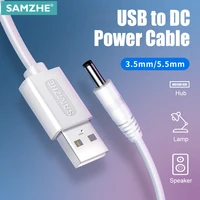 samzhe usb to dc cable 5v 3a charging data cable 5 5mm for music player old version phones lights computer accessories