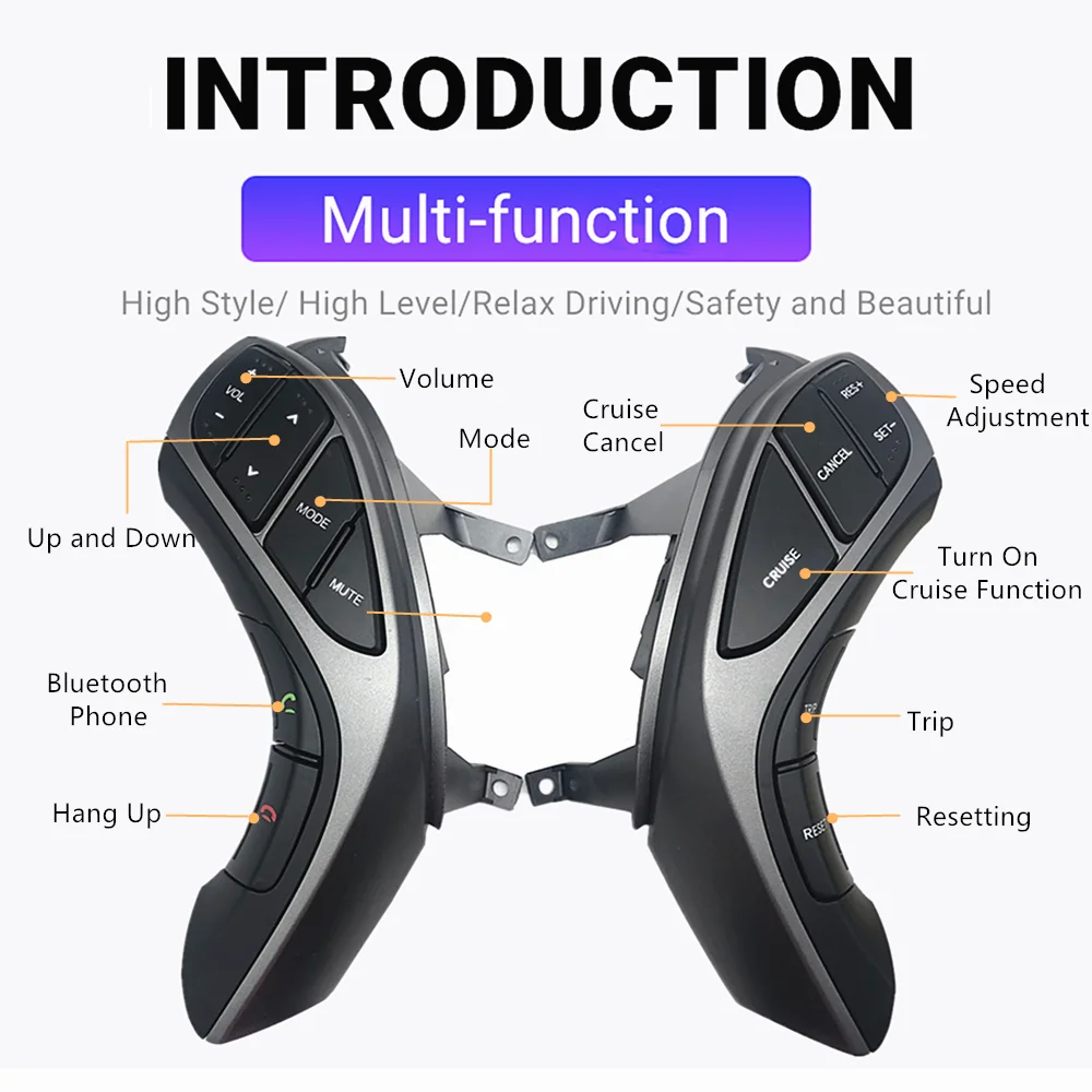 Кнопки на руле для Hyundai Elantra I30 2012 2013 2014 2015 регулятор громкости телефон