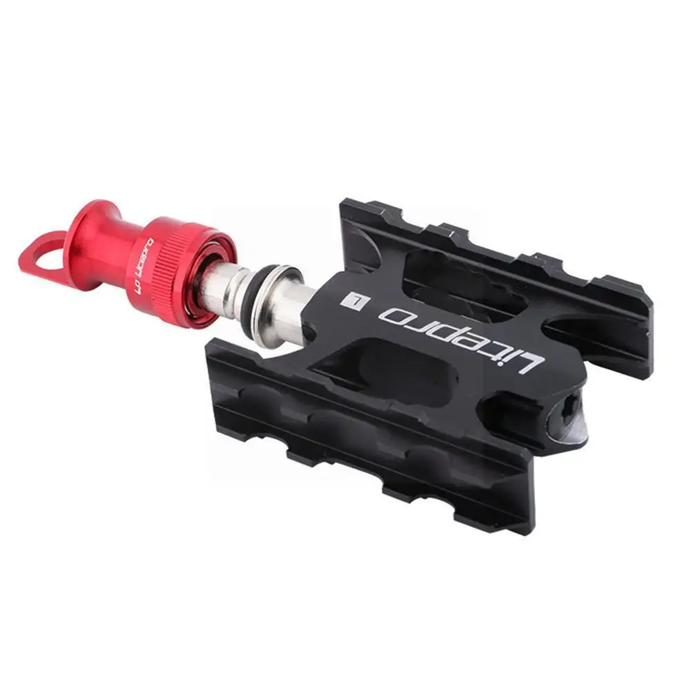 

Folding Bike Quick Release Pedal Mounting Bicycle Qr Aluminum Alloy Buckle For Q8l1
