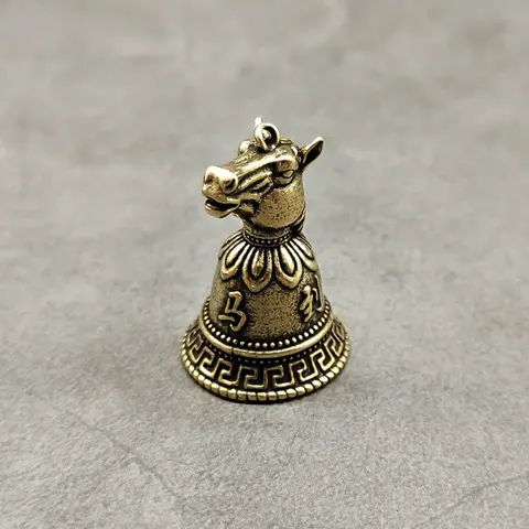 Латунные фигурки животных зодиака с колокольчиками