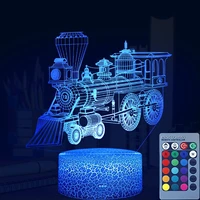 train plane dinosaur 3d lamp acrylic usb led night lights neon sign lamp christmas decorations for home bedroom birthday gifts