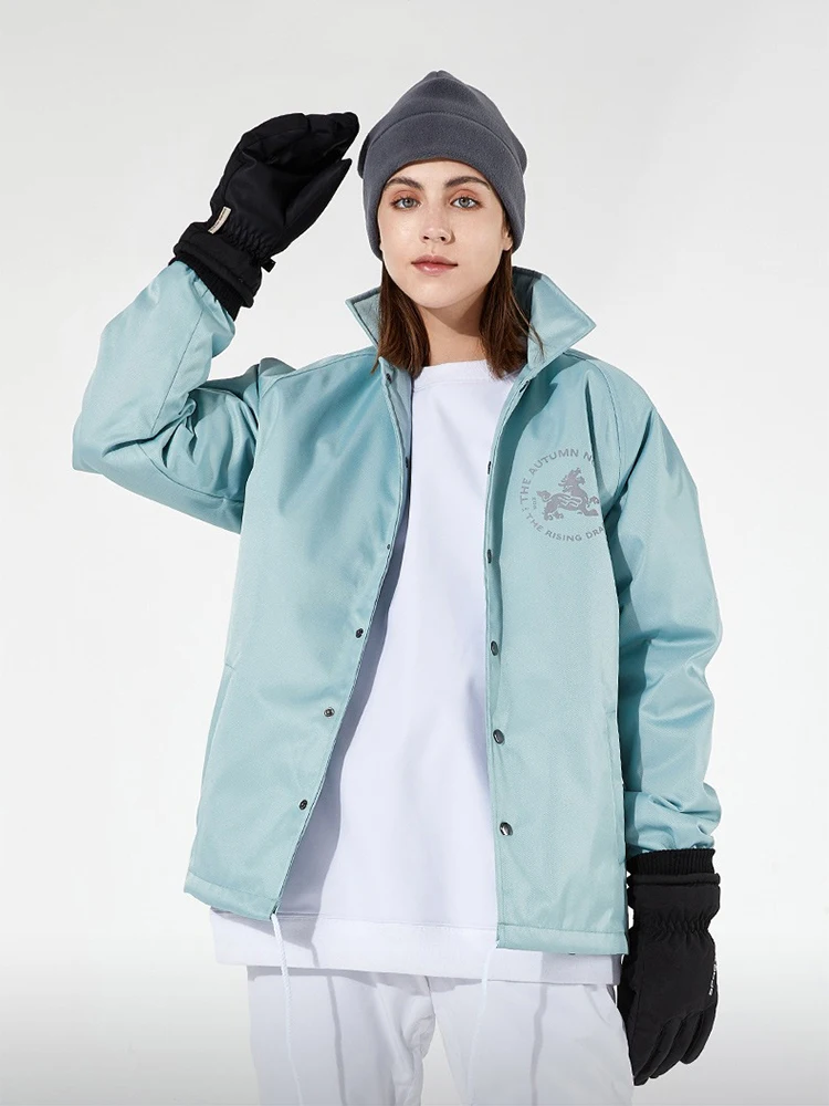 

Ski women's new coach jacket couple reflective breathable ski clothes men's tide waterproof snow suit
