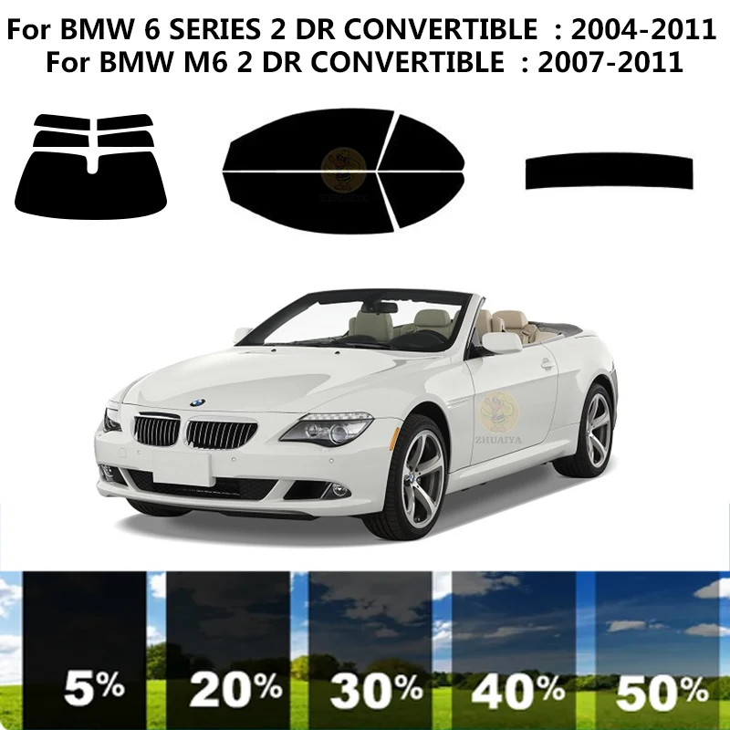

Precut nanoceramics car UV Window Tint Kit Automotive Window Film For BMW 6 SERIES 2 DR CONVERTIBLE 2004-2011