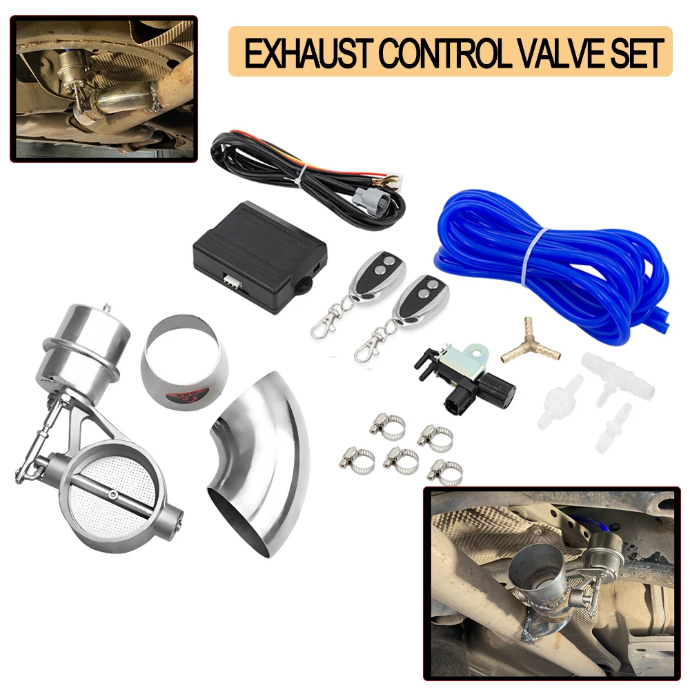 

Free Shipping Stainless Steel Exhaust Control Valve Vacuum Actuator Cutout With Weld Bend Pipe And Reducer Pipe