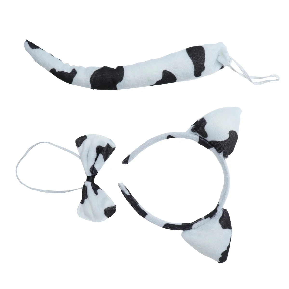

Комплект из 3 предметов; Костюм с галстуком-бабочкой; Реквизит для мультяшная повязка на голову; Веселая детская одежда с хвостом молочного скота