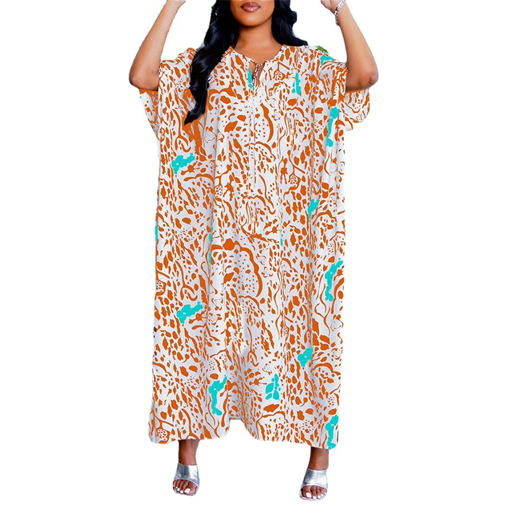 

abayas for women dubai fashion abaya printed dresses casual turkey kaftan arabic muslim femme robe islam clothing 2022