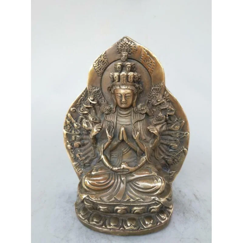 

Чистая медь, Китай тысяча-Будда Кван-Инь ручной работы