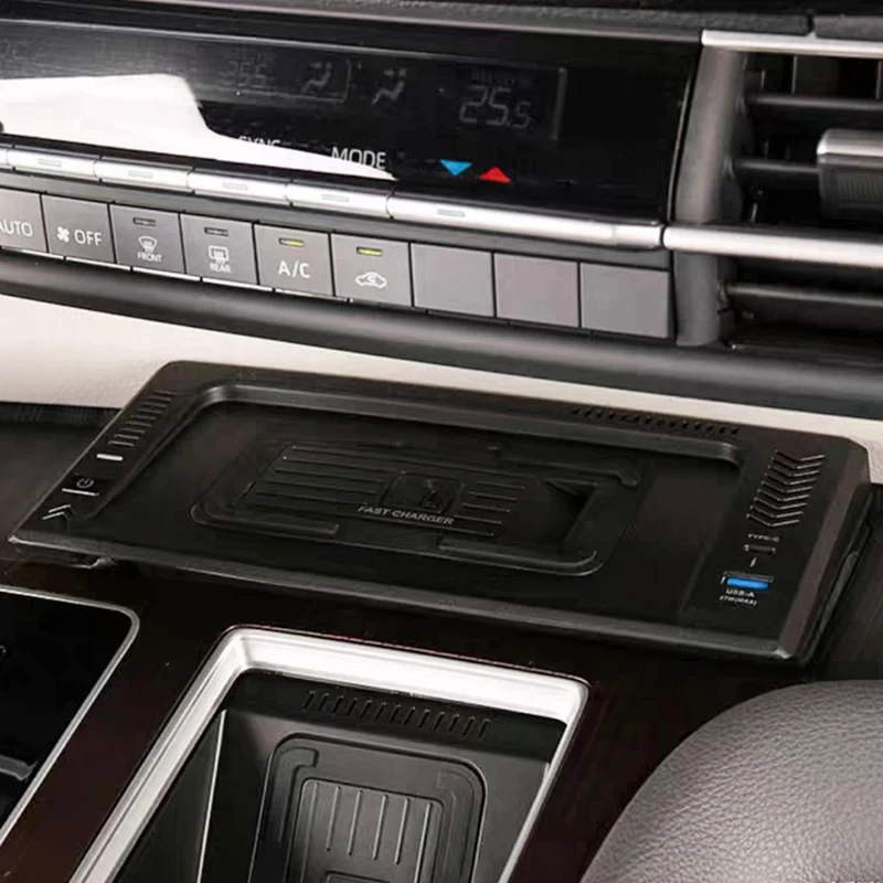 Автомобильное беспроводное зарядное устройство 15 Вт для телефона панель