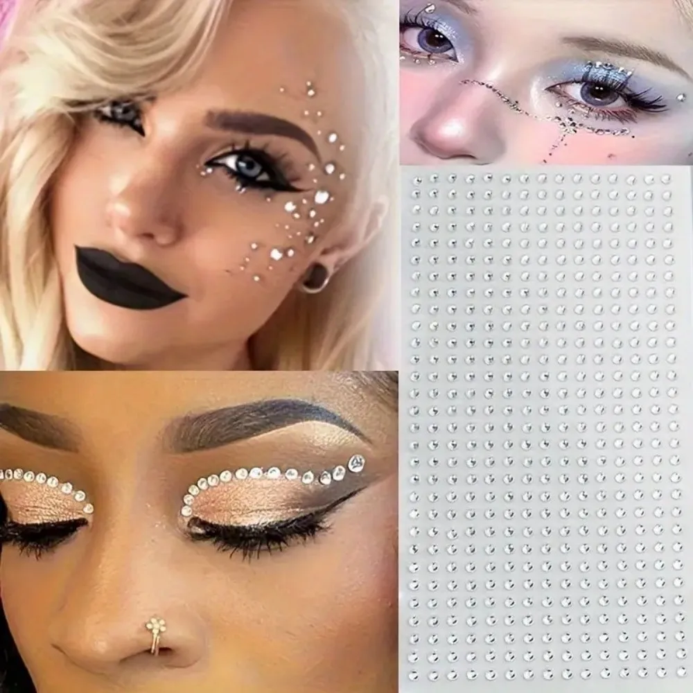 1 лист сверкающие акриловые наклейки со стразами 180 шт./450 шт. украшения для тела