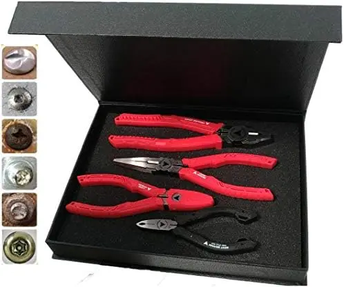 

Screw Extraction Pliers to Remove Damage/Rusted/Specialty Screw Nuts and Bolts, Makes the Best Gift to last the Season (S4BP-4P