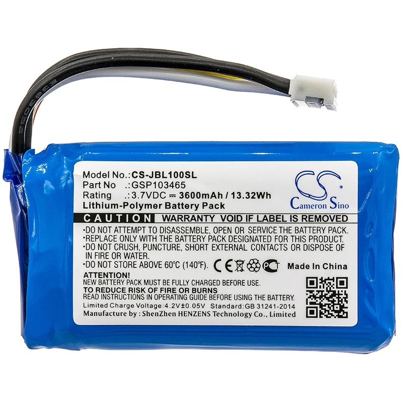 

CS 3600mAh Battery For JBL GSP103465 JBL Link 10