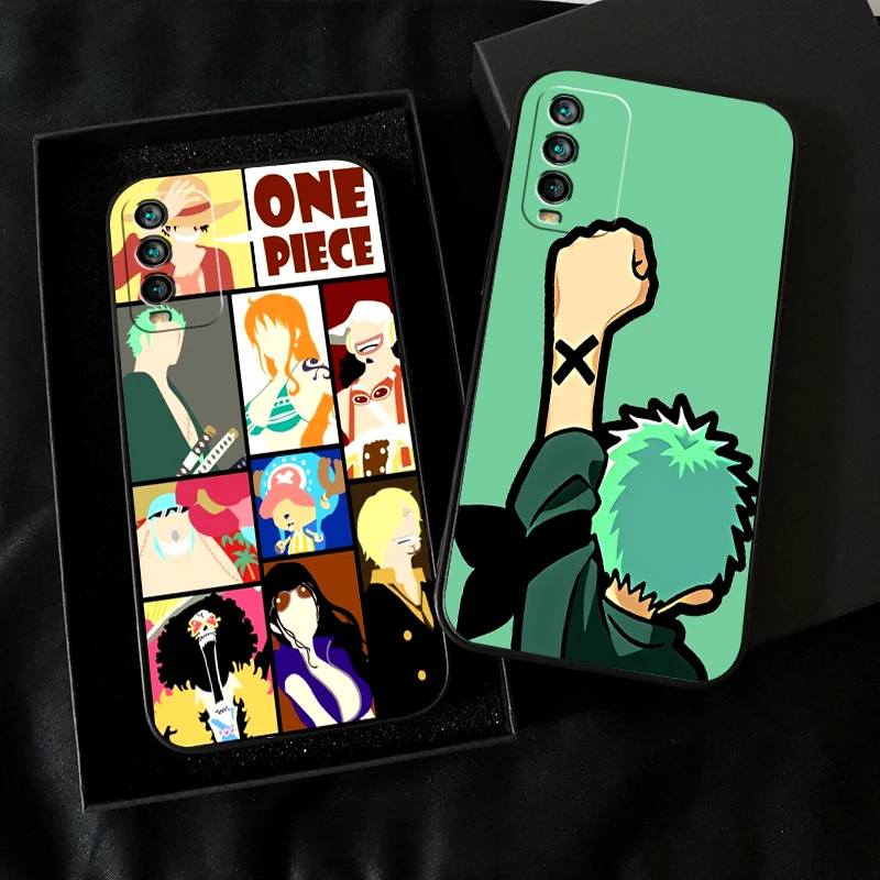 

Japan One Piece Luffy Zoro For Xiaomi Redmi 9T Phone Case For Redmi 9T Silicone Cover Black Back Soft