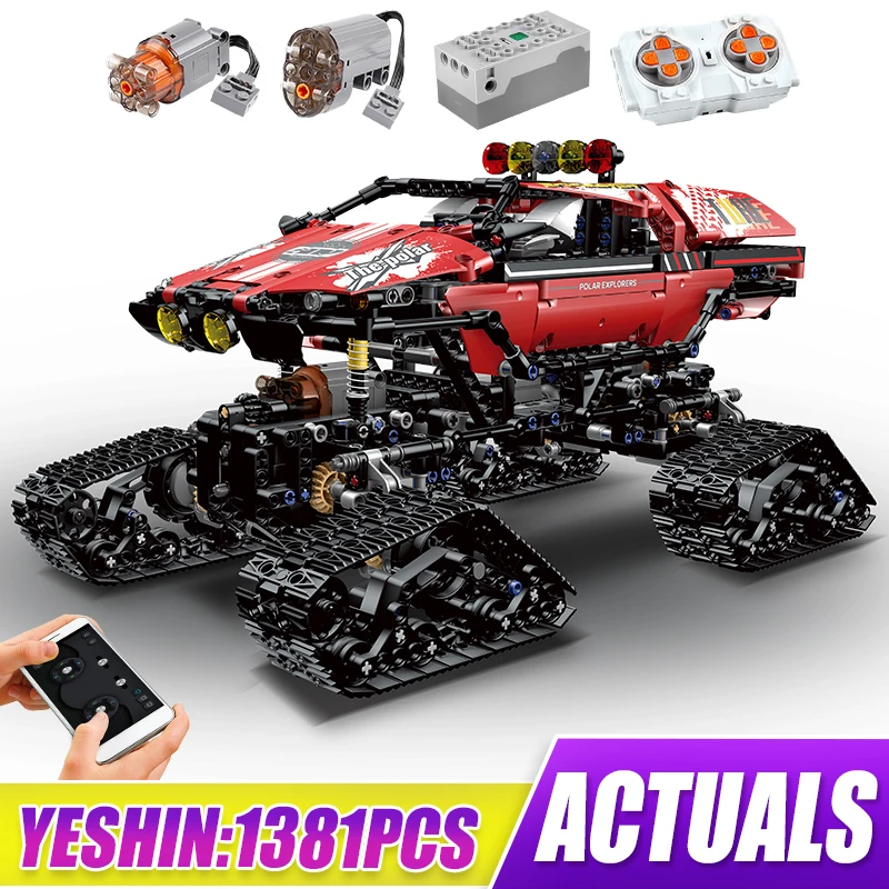 

MOULD KING 18010 Technical Exploer Polar Region Tracked Truck Building Blocks Model Kits Toys For Boys