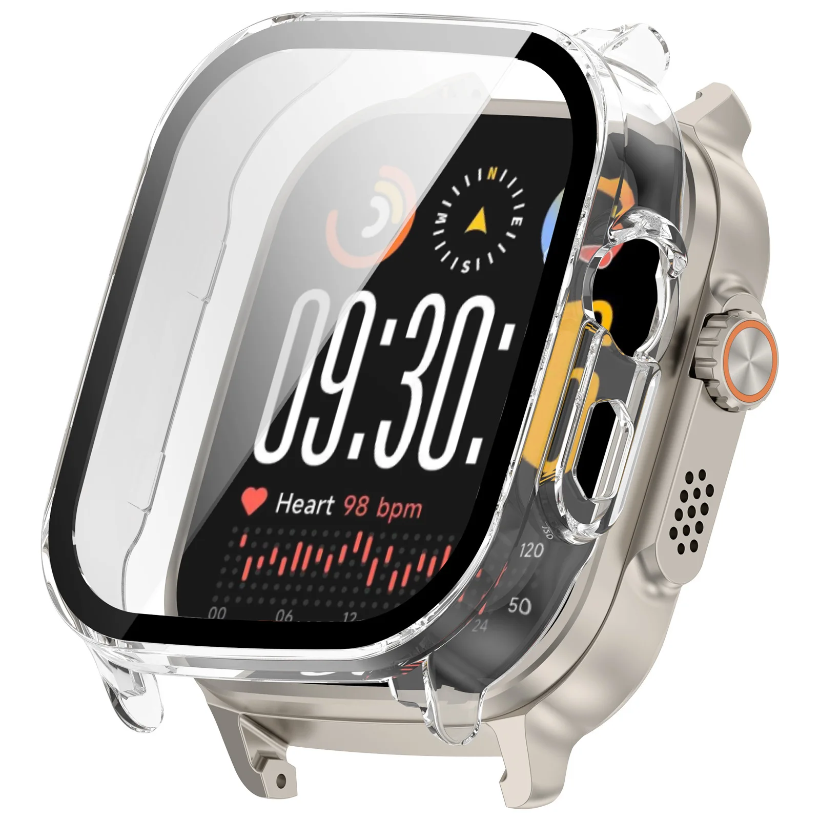 Фото Защитный чехол из закаленного стекла HD + поликарбонат для Realme Watch 5, полноэкранная защита от царапин, бампер-накладка для Realme Watch 5, аксессуар №2