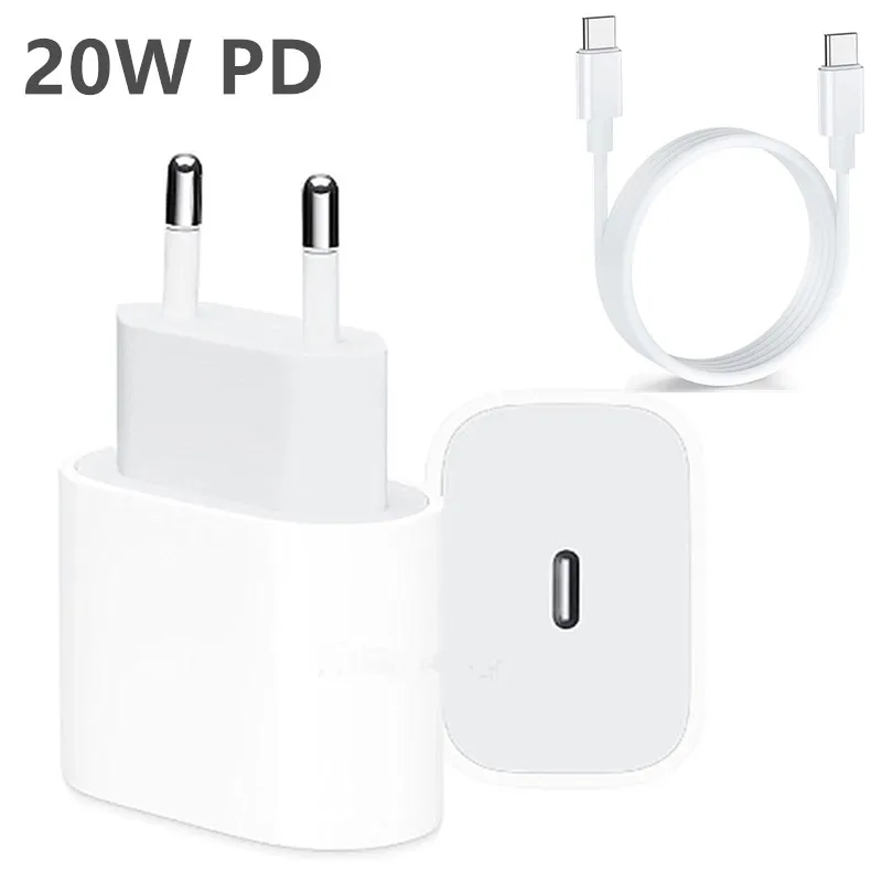 

20W EU/US PD Plug Travel PD charger USB Type C Quick Charger Adapter For iPhone 12 Pro mini 11 XR/X/Xs/Max/8 Fast Charging port