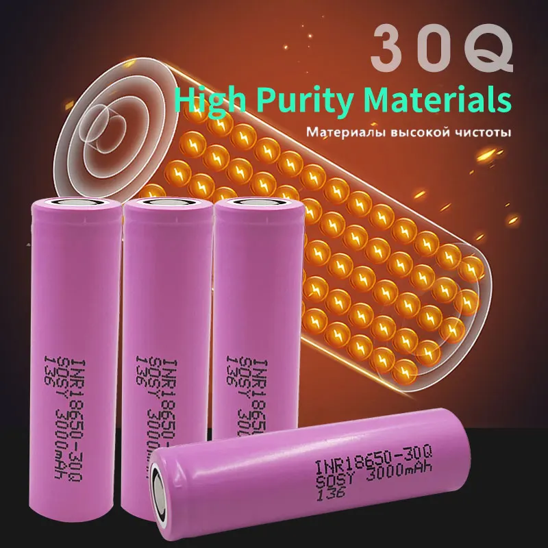 

SOSY18650 3000 мАч Оригинальная батарея 3,7 в литий-ионная перезаряжаемая NCR35E18650 3000