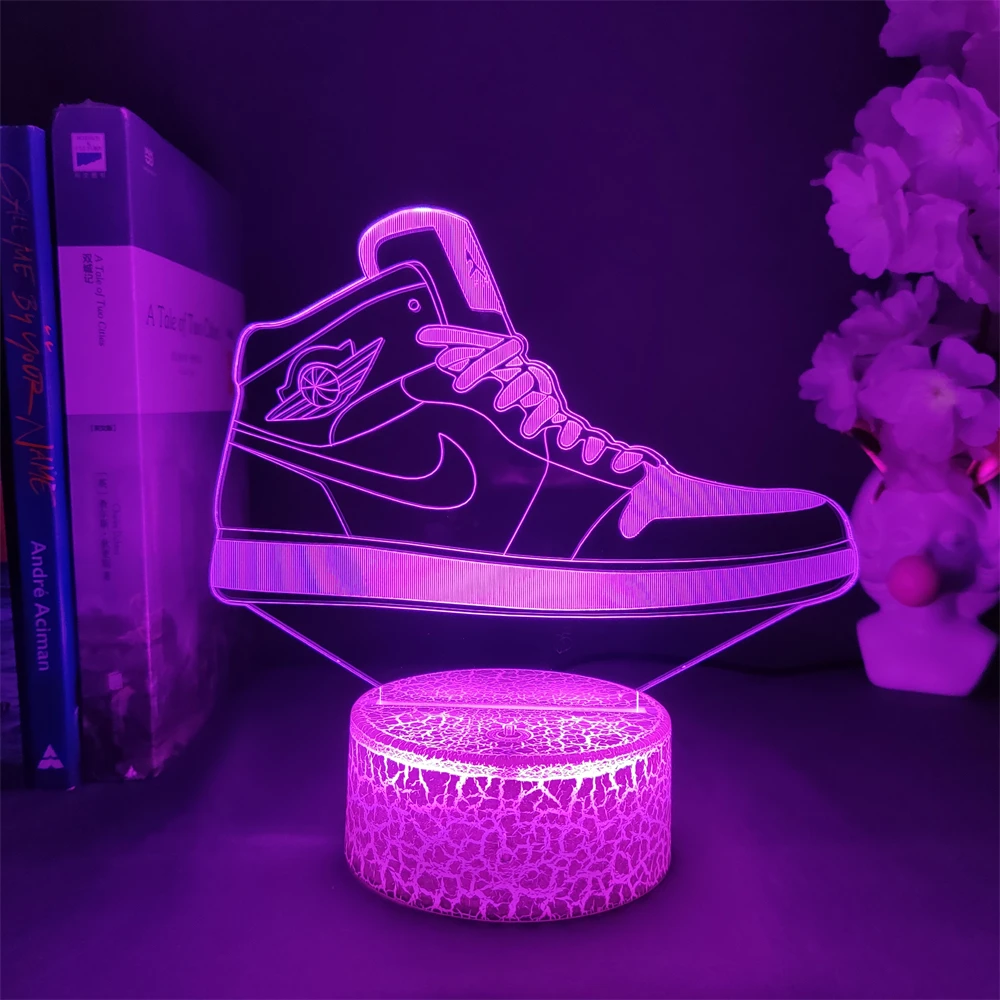 

Баскетбольная обувь в форме 3D ночной планшетов гаджеты комнатные украшения для мужчин аксессуары для бойфренда кроссовки подарки крутая л...