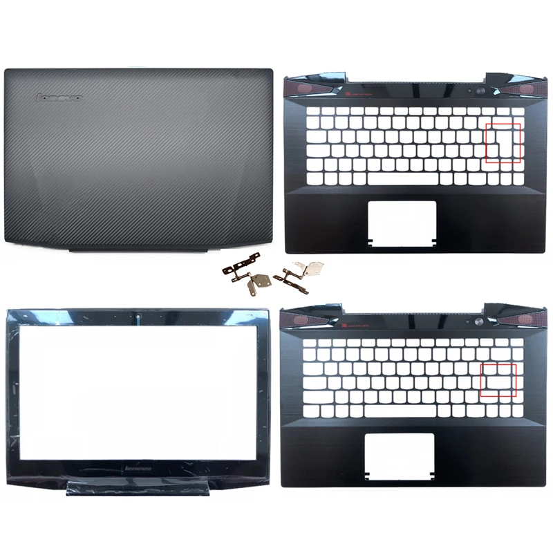 

New Laptop LCD Back Cover For Lenovo Y40 14ISK Y40-70 Y40-80 Y40-70AT Front Bezel Palmrest Case Hinges A B C Shell AP14P000500