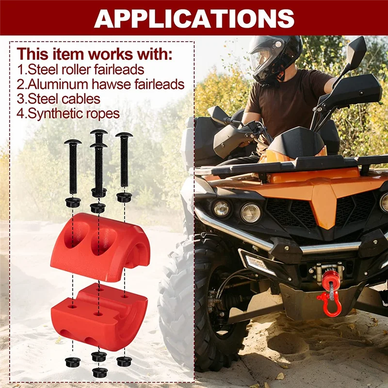 4 шт. резиновая Стопорная Лебедка для ATV SUV