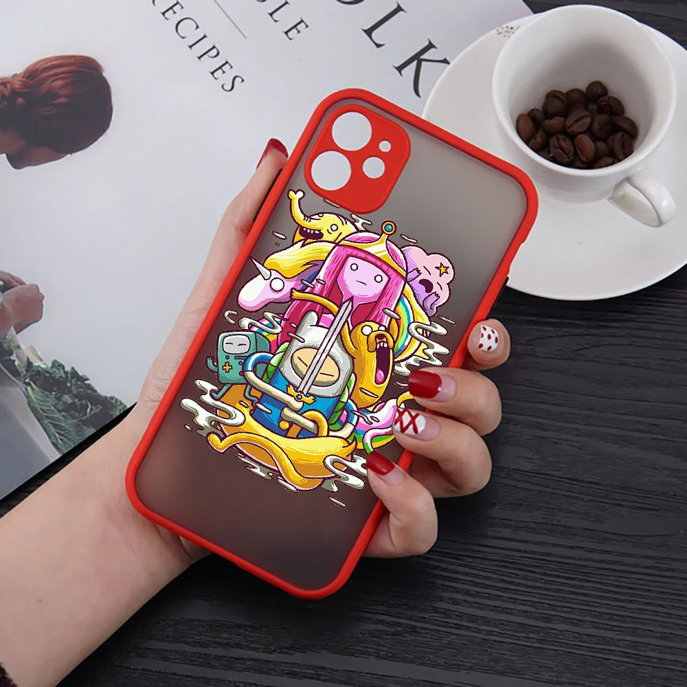 Чехол для телефона с мультяшным рисунком приключений iphone SE 2020 6 6S 7 8 11 12 13 Mini Plus X XS XR