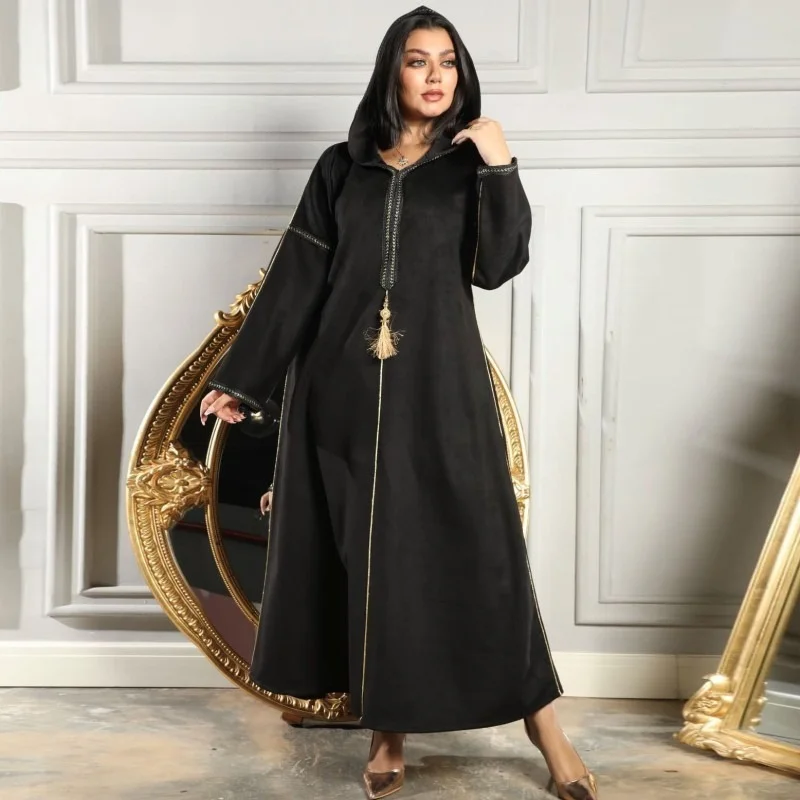 

Robe Africaine Long Sleeve Dresses For Women Muslim Fashion Abaya 2022 Spring Elegant Gown Turkish Dubai Kaftan Dress Outfit