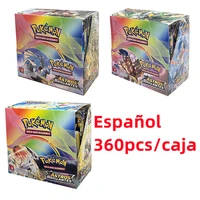 pokemon cards spanish version bright stars collection anime figure pikachu energy card paper childrens birthday gifts kids toy