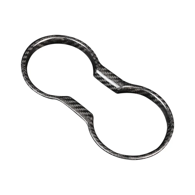 

Real Carbon Fiber for Ford Mustang 2015-2022 Accessories Interior Trim Car Water Cup Holder Frame