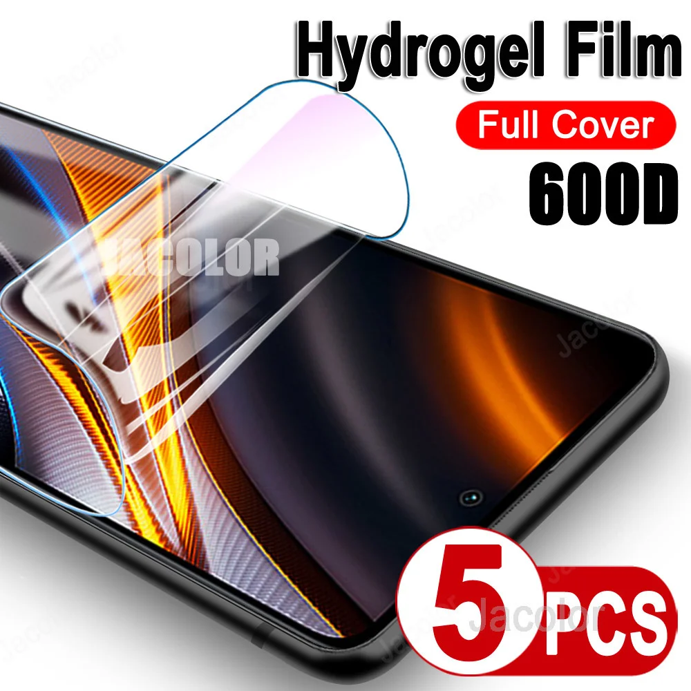Гидрогелевая Защитная пленка 5 шт. для Xiaomi POCO X4 GT X3 Pro NFC мягкая защитная Гелевая Xiomi