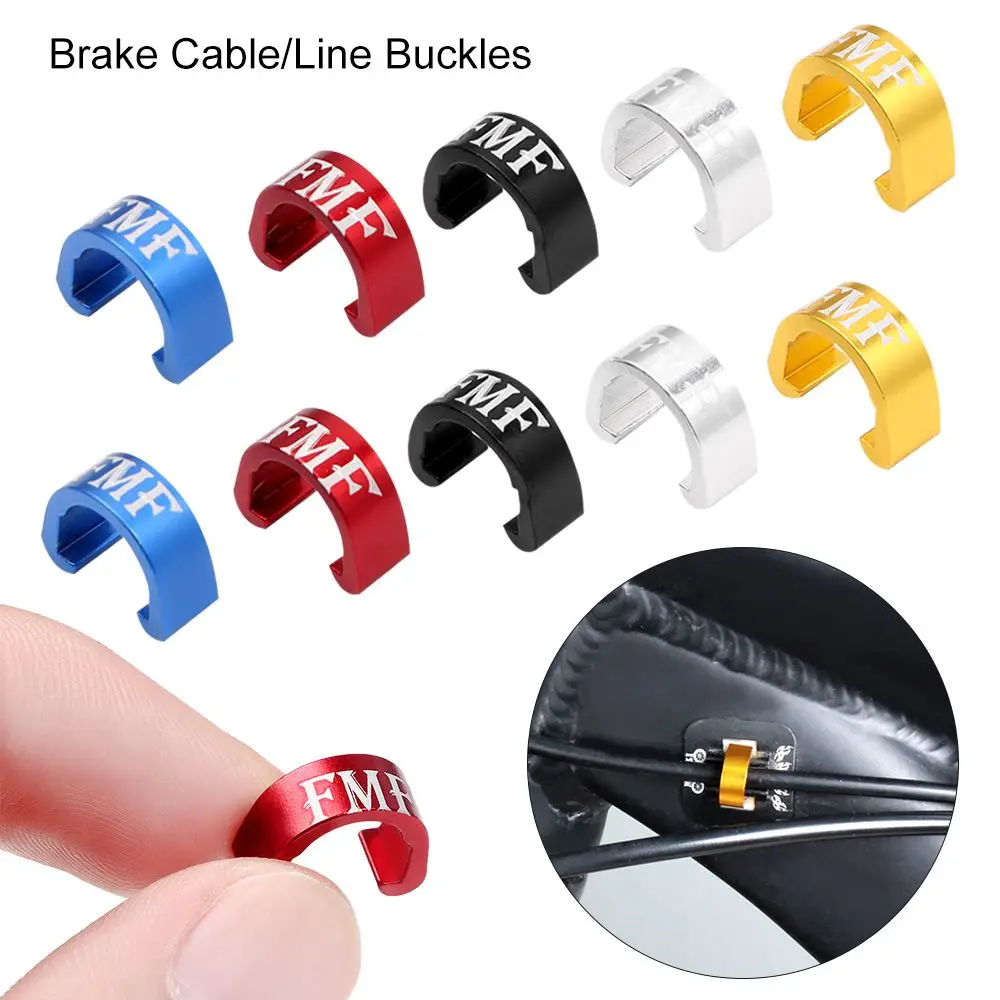 

5Pcs Aluminum Alloy Bicyle C Shape Clips For Brake Cable/Derailleur Line Case C-buckle Clasps Bicyle Housing Hose Bike Accessory