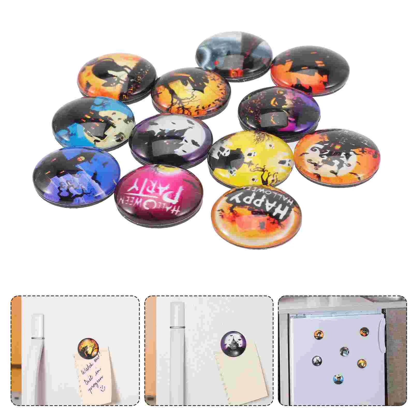 

12pcs Magnets Gifts Magnet Refrigerator Magnets Door Decoration Magnets Glass Magnets Decorations
