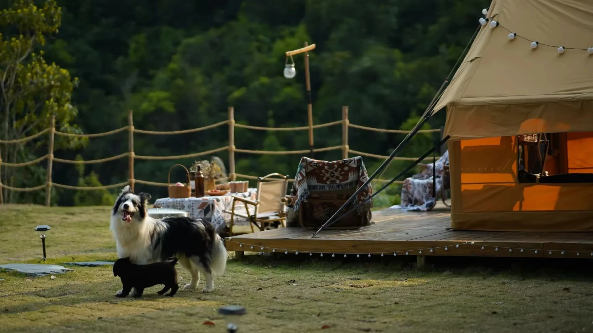 Premium Inflatable Tent &quotPanda air&quot Large Outdoor roof tents Best for 1-6 person camping air pole cotton tent family party